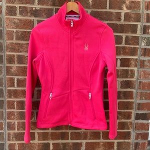 Spyder Hot Pink Full Zip Core Sweater Sz S